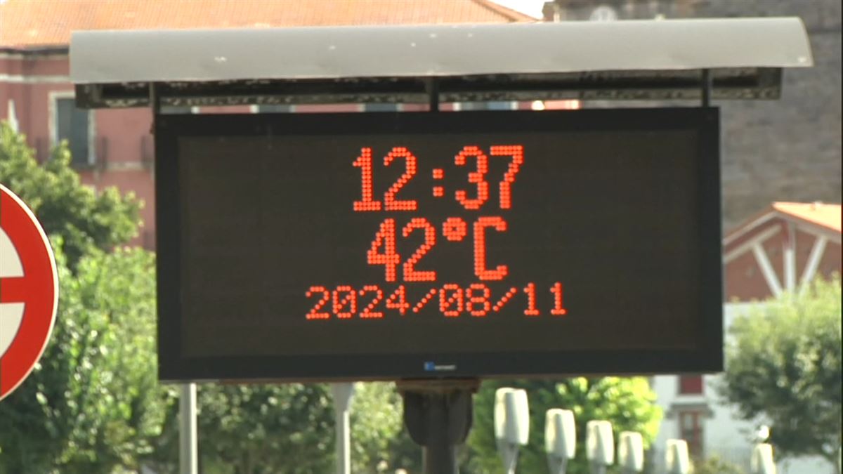 40&nbsp;ºC-tik gorako tenperaturak neurtu dira Euskadiko hainbat puntutan