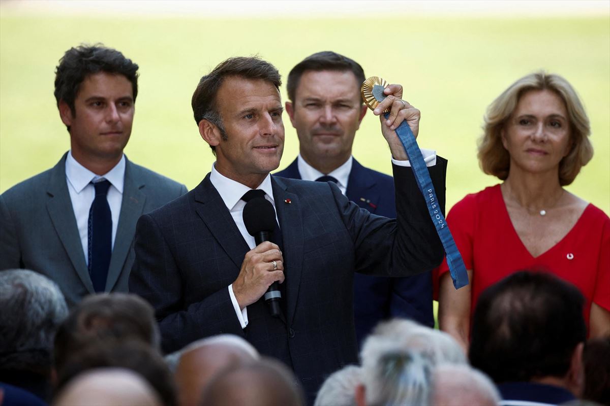 Macron hace balance de los JJ.OO.. Foto: EFE