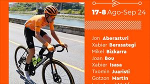 Xabier Isasa, novedad en el ocho de Euskaltel-Euskadi para la Vuelta