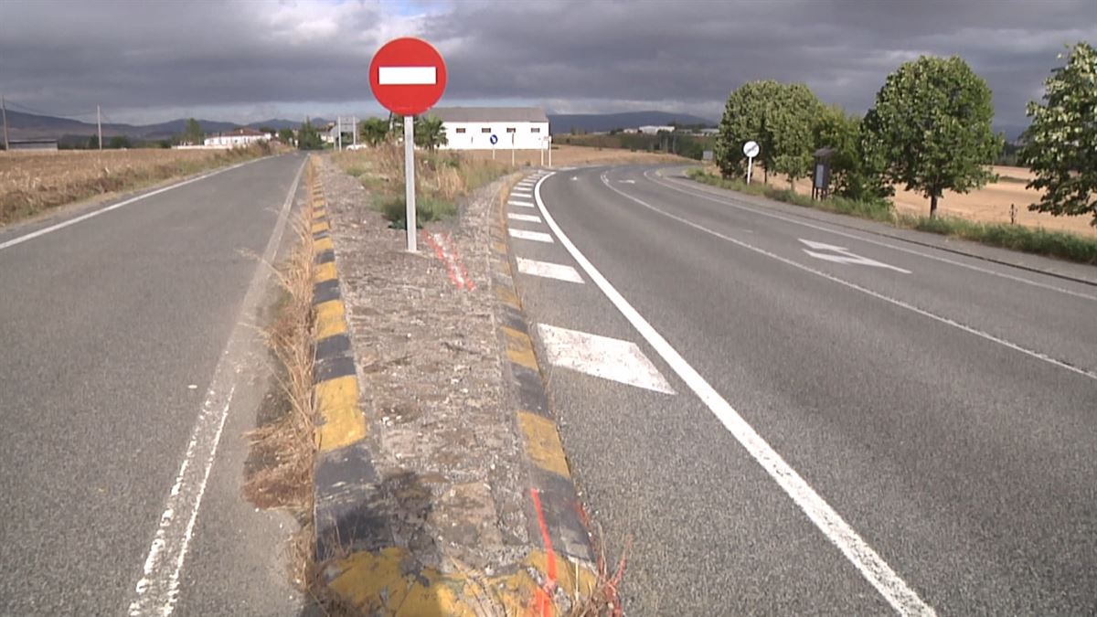 Istripua izan den lekua. EITB Mediaren bideo batetik ateratako irudia.