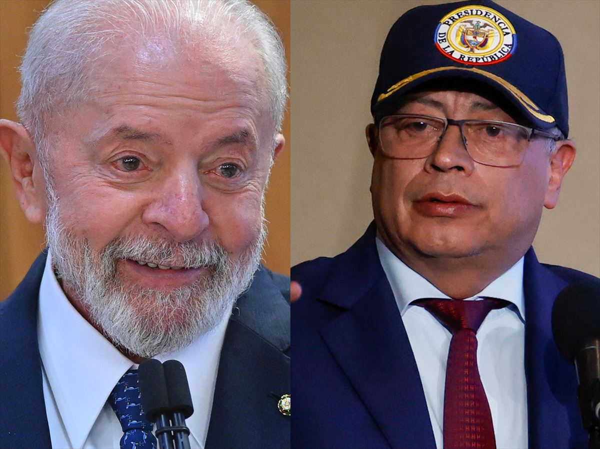 Luiz Inácio Lula da Silva y Gustavo Petro