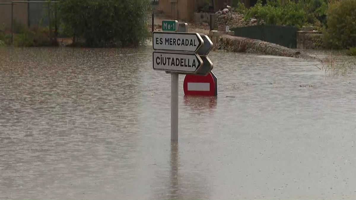 Es Mercadal. Agentzietako bideo batetik atertako irudia.