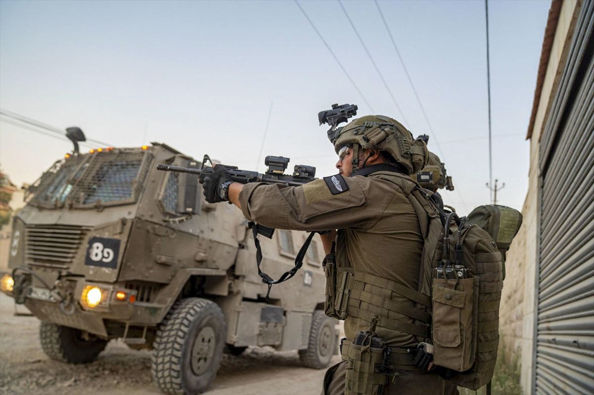 Soldados israelíes en Cisjordania.