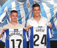 La Real Sociedad presenta a Sergio Gómez y Luka Sucic