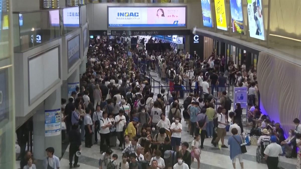 Aeropuerto de Hokkaido. Imagen obtenida de un vídeo de Agencias.