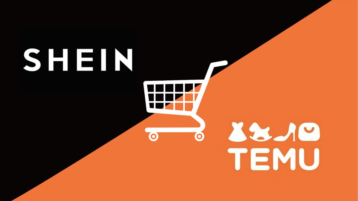 Logos de Shein y Temu.