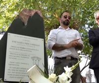 Homenaje en Badajoz a José María Piris, el primer menor muerto por ETA