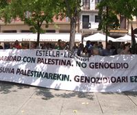 Decenas de personas denuncian en Estella el asedio contra Gaza