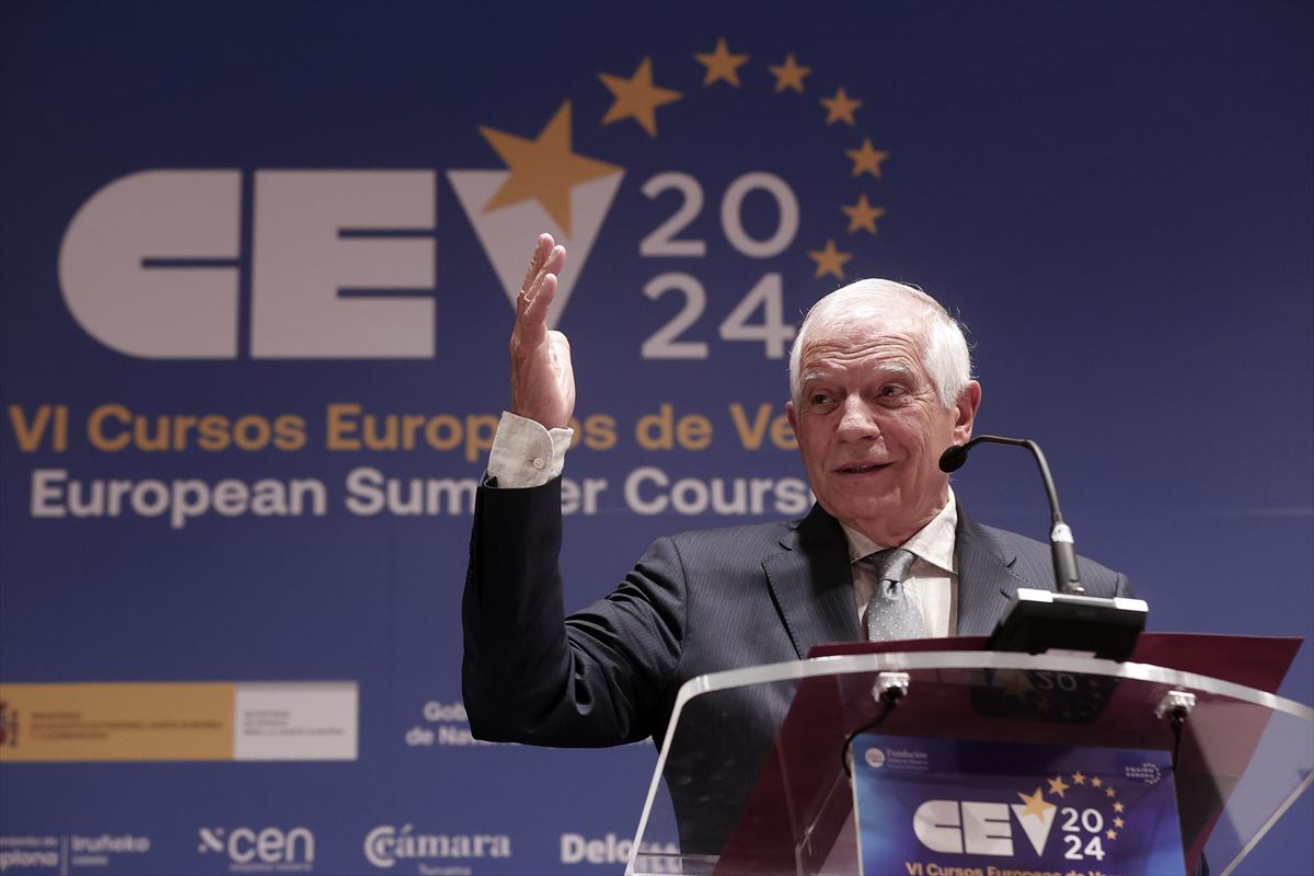 Borrell, Iruñean. Argazkia: EFE