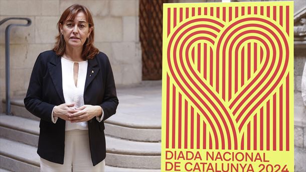 Sílvia Paneque, portavoz de la Generalitat, en la presentación de la Diada.