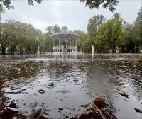 Las tormentas descargan abundantes lluvias en toda Euskal Herria 