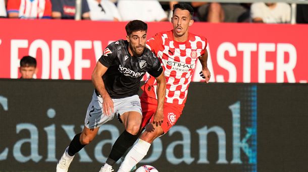 Nacho Vidal en el partido contra el Girona. Foto: EFE