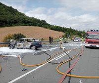 Fallecen dos personas en un accidente ocurrido entre una motocicleta y un coche en Alegría-Dulantzi