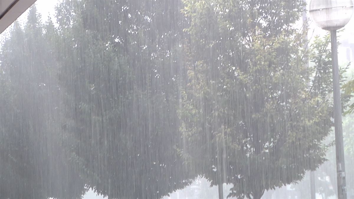 Tormenta en Vitoria-Gasteiz.