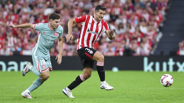 Vivian en el partido contra el Atlético. Foto: EFE