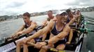 Primera jornada de la Bandera de La Concha de 2024: la regata de Urdaibai, desde dentro de la trainera