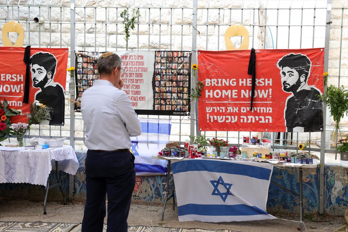 Hamasek bahitutakoen aldeko memoriala. EFE. 