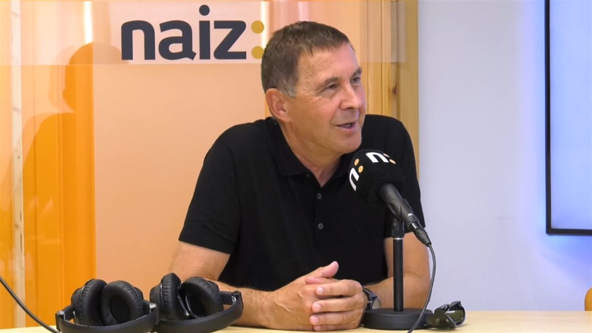 Arnaldo Otegi. Imagen obtenida de un vídeo de NAIZ.