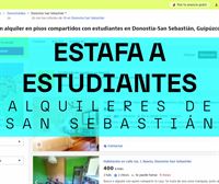 Estafan a estudiantes de Erasmus que alquilan piso en San Sebastián