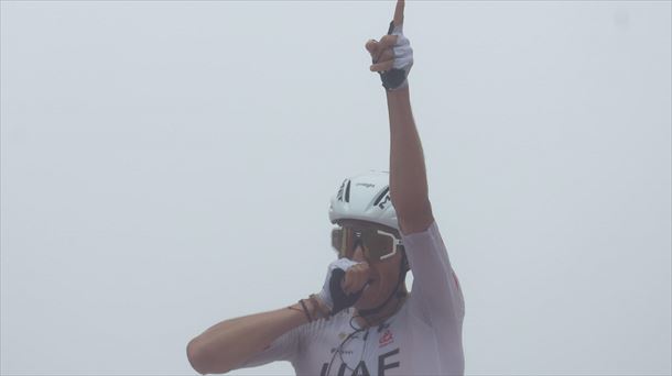 Marc Soler ha logrado la tercera victoria de su carrera en la Vuelta a España. Foto: EFE. 