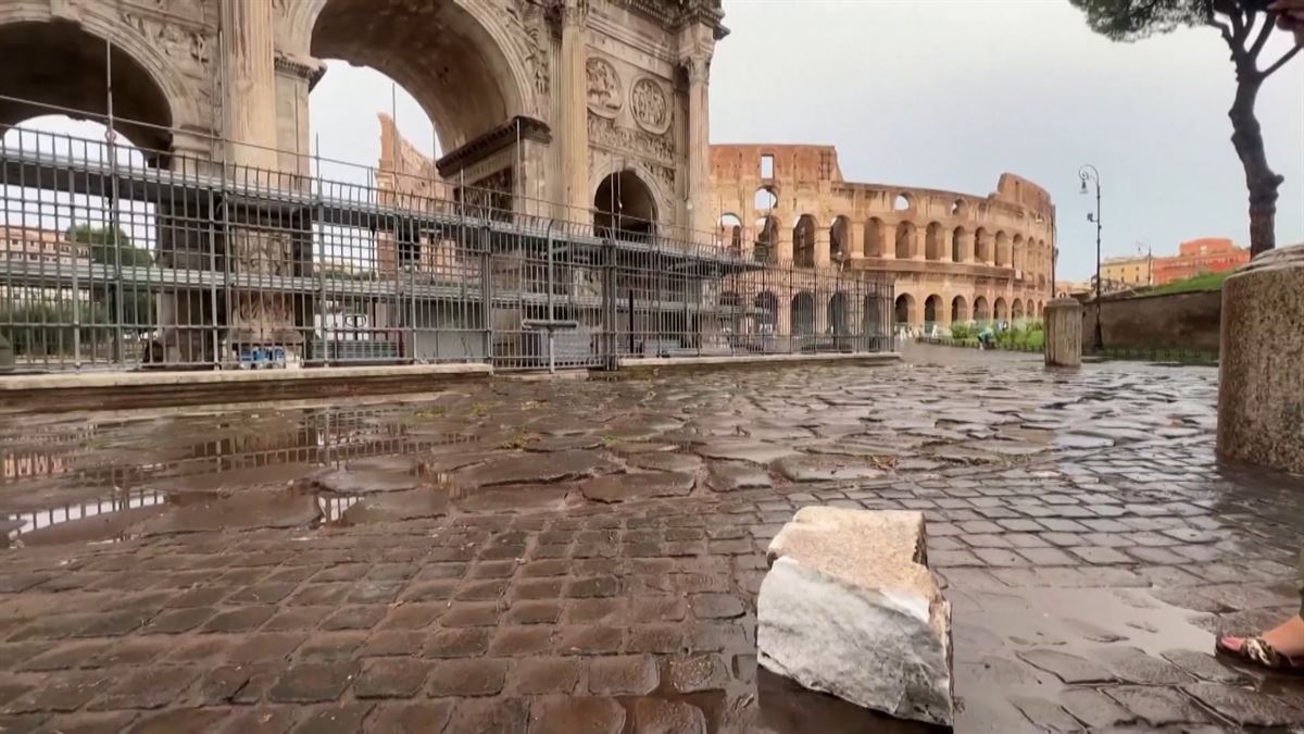 El Arco de Constantino. Imagen obtenida de un vídeo de Agencias.