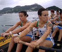 Segunda jornada de la Bandera de La Concha de 2024: la regata de Donostiarra, desde dentro de la trainera