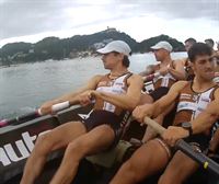 Segunda jornada de la Bandera de La Concha de 2024: la regata de Zierbena, desde dentro de la trainera