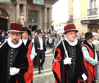 Ambiente inmejorable en el Casco Histórico de Pamplona en los festejos del Privilegio de la Unión