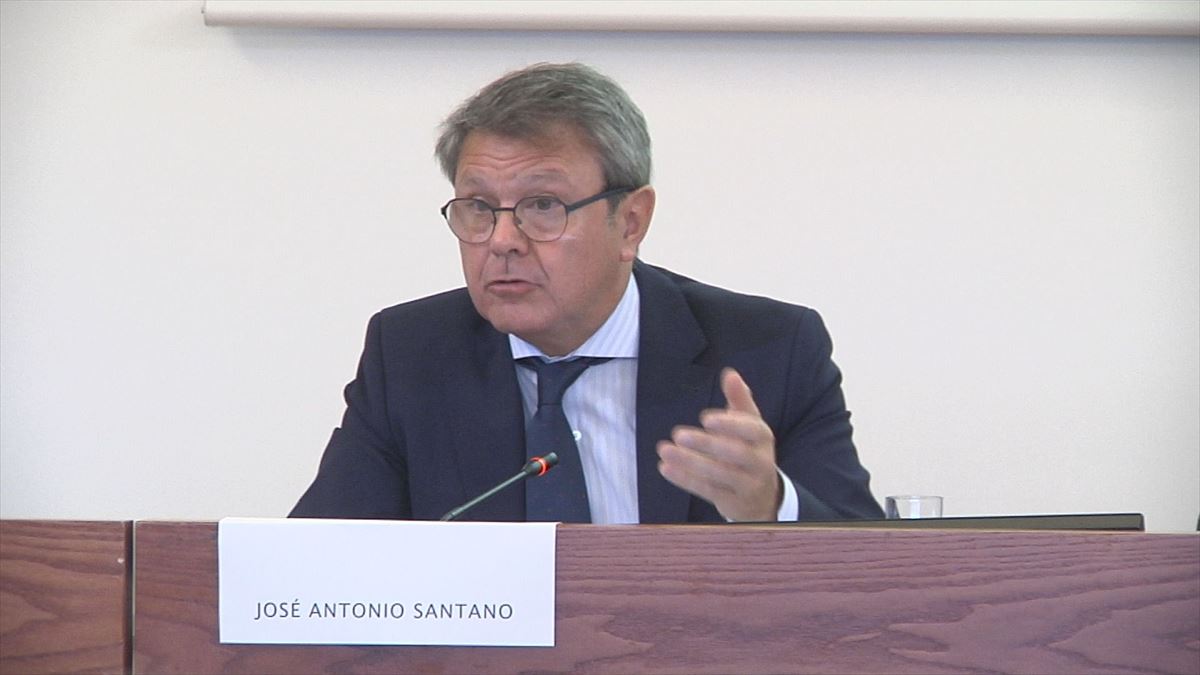 José Antonio Santano, hoy, en Bilbao.