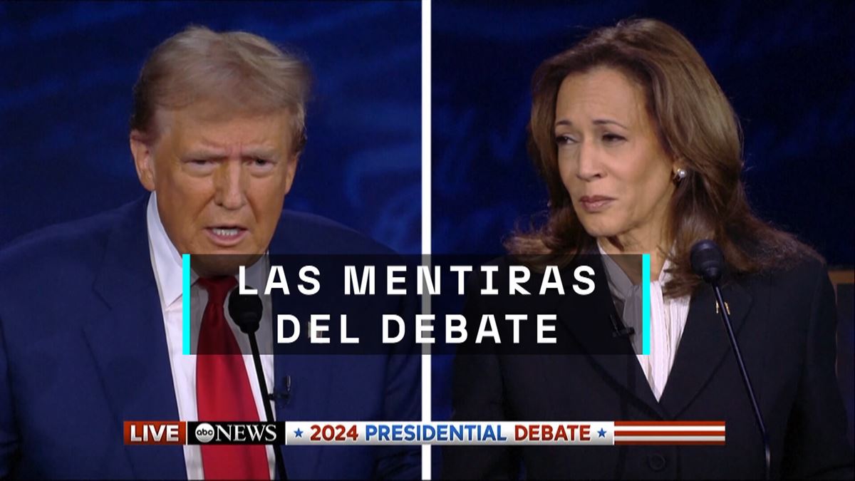 Las mentiras del debate entre Trump y Harris.