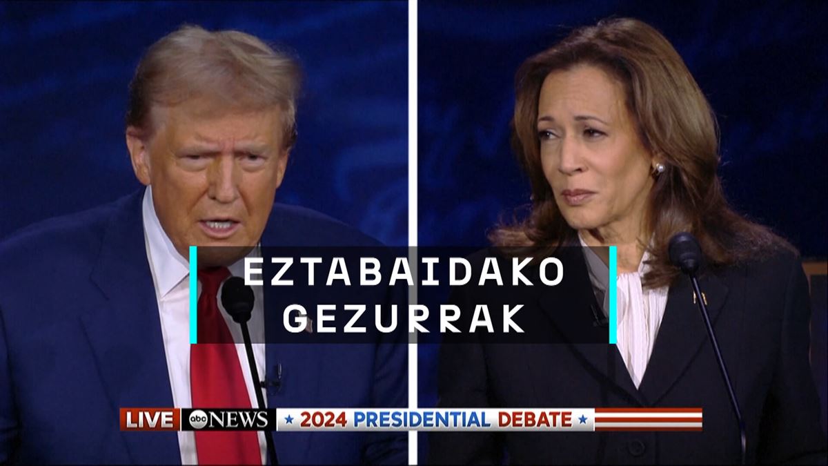 Donald Trump eta Kamala Harrisen eztabaidako gezurrak