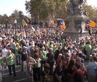 Las manifestaciones de la Diada de Cataluña movilizan a miles de personas