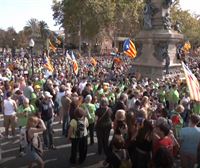 Milaka lagun batu dira Katalunian Diada eguneko manifestazioetan