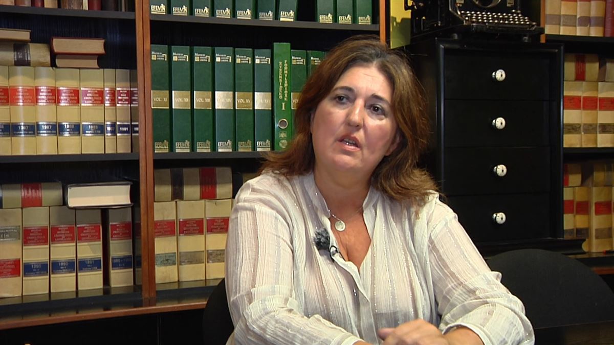 Maria Paz Sa Casado. Imagen obtenida de un vídeo de EITB Media.