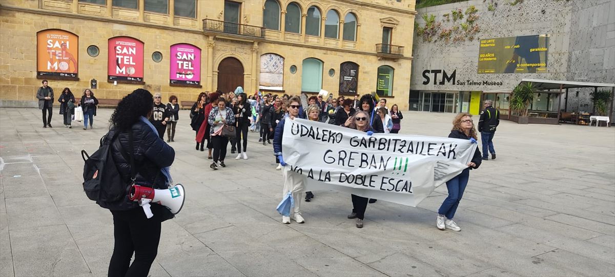 Las empleadas llevan meses de protestas. Foto: @ESKsindikatua