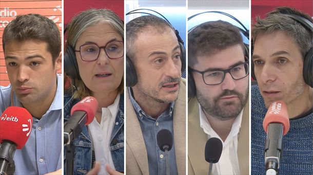 Los representantes políticos que han participado en Parlamento en las Ondas. Foto: EITB