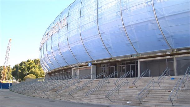 Puerta 5 del estadio Reale Arena. Foto: EFE