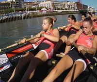 2ª jornada del play-off de la Liga Euskotren 2024: la regata de Zumaia, vista desde dentro de la trainera