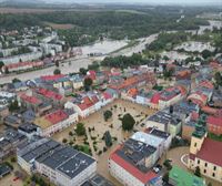 1.600 ebakuatu eta urpean geratutako herriak Polonian, Boris ekaitzaren ondorioz