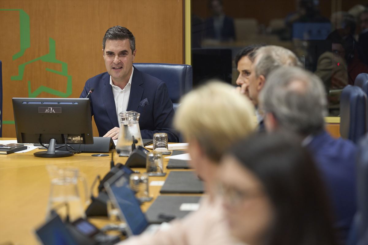 Mikel Jauregi, hoy, en el Parlamento Vasco