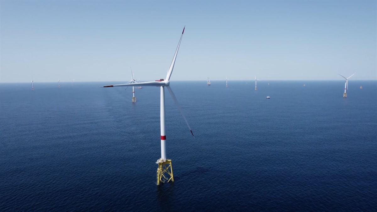 Iberdrola inaugura un parque eólico marino en Bretaña. Foto: EITB MEDIA