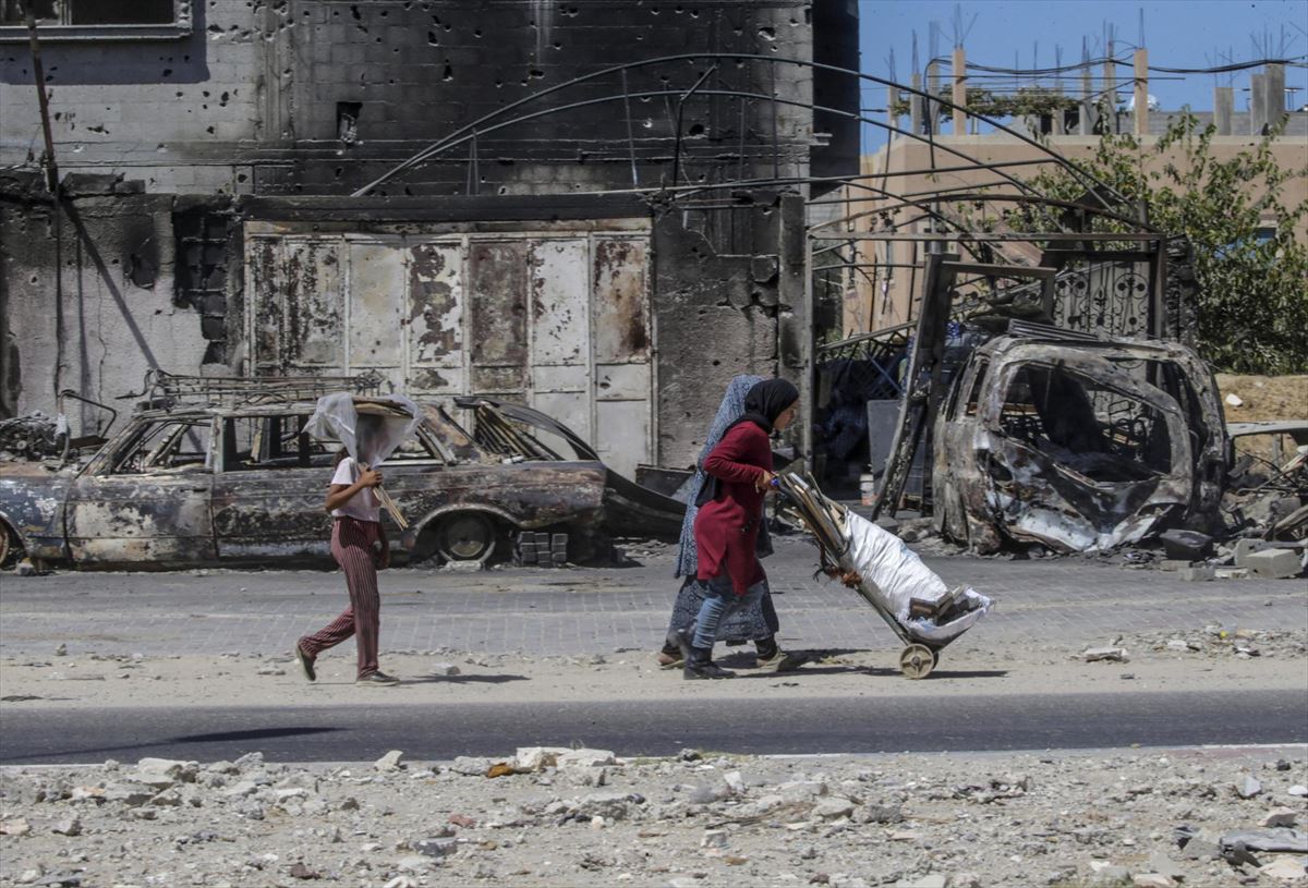 Destrucción en Gaza. Foto: EFE