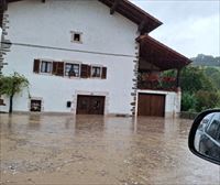 Día para hacer limpieza y balance de daños en Auza (Ultzama) tras las inundaciones