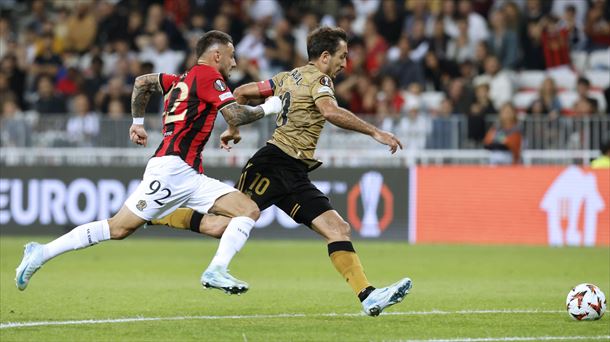 Foto del partido de la Real Sociedad y Niza