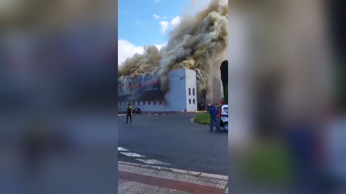 Incendio en Azkoitia