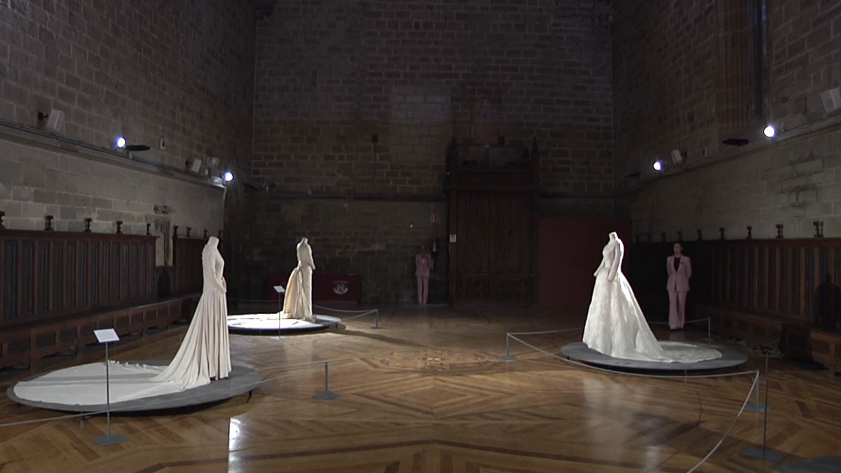 Exposición en Pamplona. Imagen obtenida de un vídeo de EITB Media.