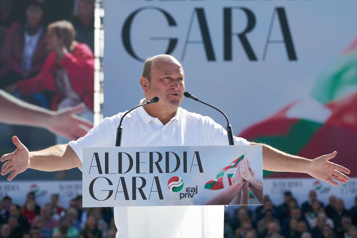 Ortuzar, en el Alderdi Eguna. Foto: EFE