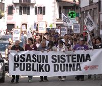 Reivindican en Elizondo la mejora de la sanidad pública y censuran la falta de personal en su centro de salud