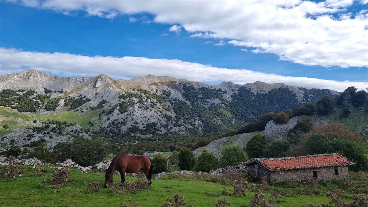 La zona de Aizkorri, este domingo. Foto: Gurutze Azcarate.