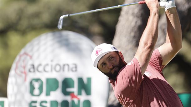 Jon Rahm, en un momento de su recorrido del domingo. Foto: EFE. 